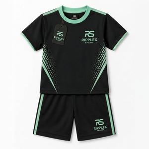Premium kids short <b>set</b> made for comfort play sports school and everyday active wear with soft breathable fabric - Product Image 1
