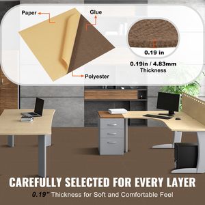Piastrelle di Moquette Morbide Imbottite Adesive 18FT X 18FT per Uffici - Facile Installazione Fai-da-Te - Product Image 3