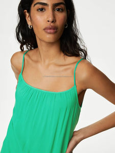 Robe mi-longue A-Line pour femmes avec col de chemise et manches courtes Silhouette classique - Product Image 2