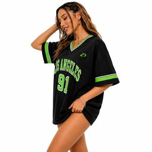 Maillots de football américain personnalisés en mesh, coupe courte, sublimés, style streetwear rétro américain - Product Image 4