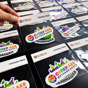 New Title Custom Holographic PVC Die Cut <b>Sticker</b> <b>Sheet</b> with Gold Stamp Glossy Waterproof Vinyl UV Protection Logo Printing - Product Image 4