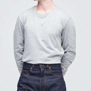 Nouveau T-shirt Premium 2026 à Manches Longues pour Hommes, Coupe Ample, Personnalisable, en Jersey de Coton Respirant, Vêtement Décontracté d'Extérieur, Vente en Gros - Product Image 2