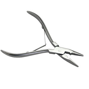 Professional Stainless Steel Hair <b>Extensions</b> Plier For Micro Link <b>Beads</b> Hair <b>Extension</b> Tools Silver Color Single Piece - Product Image 1