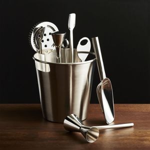 Juego de Coctelería de Acero Inoxidable Premium, Juego de Herramientas Profesionales para Bar, Cubitera al por Mayor con Kit de Barman - Product Image 1