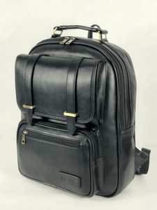 Sac à dos en similicuir avec poche avant et poignée supérieure - Product Image 5