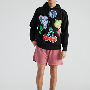 Sweat à capuche surdimensionné de qualité supérieure, épais, à épaules tombantes, impression 3D en relief personnalisée, 100% coton, pour l'hiver, confortable, pour homme - Product Image 6