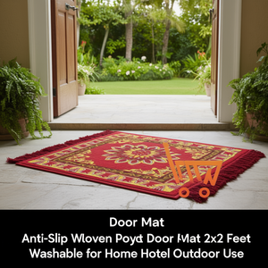 Tapete Antideslizante de Poliéster Tejido para Puerta, 2x2 Pies, Lavable, para Uso en Casa, Hotel y Exteriores - Product Image 3