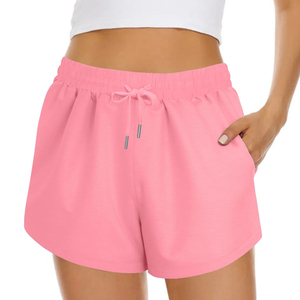 Shorts Personalizados de Alta Calidad 100% Algodón para Mujer, Casuales, Estilo Jogger, Lisos, Personalizables, Tallas Grandes, Estilo Biker, 2026 - Product Image 1