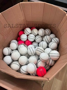 Wholesale <b>White</b> Pink Color Leather Club <b>Cricket</b> Ball 156GM Club League Balls Club <b>Cricket</b> Custom Logo Promotional Direct Factory - Product Image 4