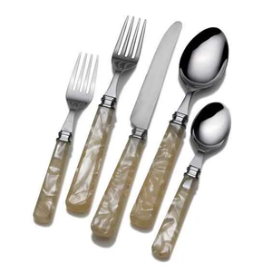 High Quality FAIZA CRAFT Resin Flatware Set <b>Mirrored</b> Finish Dishwasher <b>Microwave</b> Oven Safe Customized Wholesale Supplies Indian - Product Image 5