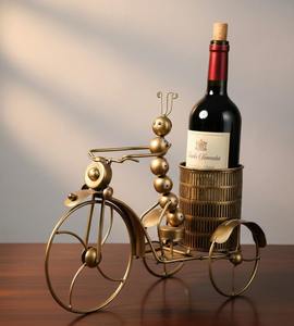 Porte-bouteilles en forme de cycle unique pour centre de table, présentoir de bar et objet cadeau, provenant d'Inde - Product Image 4