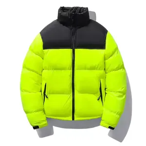 Vestes en duvet et coton pour hommes sur mesure OEM, style court, manteau d'hiver à capuche, veste matelassée imperméable à fermeture éclair pour hommes - Product Image 2