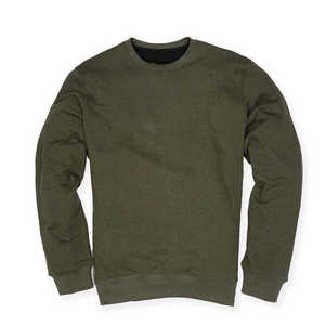 Conjunto Deportivo de Algodón Verde Oliva para Hombre, Cuello Redondo, Manga Larga, Color Sólido, Pantalones Deportivos Casuales con Bolsillos Laterales, Corte Regular, Ropa de Otoño - Product Image 3