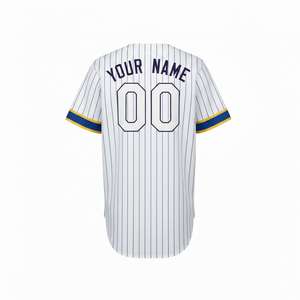 Maillot de baseball pour homme grande taille de haute qualité, col en V uni, coupe courte, dernière mode, respirant, séchage rapide, 100% polyester, personnalisable - Product Image 2