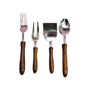 Ensemble de couverts modernes durables et réutilisables en acier inoxydable, design élégant, finition miroir, pour restaurant et usage domestique, comprend des cuillères argentées - Product Image 1