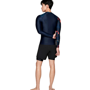 Chemise de compression anti-bactérienne respirante à séchage rapide de haute qualité pour hommes, idéale pour le surf et la plongée, en polyester/nylon - Product Image 6