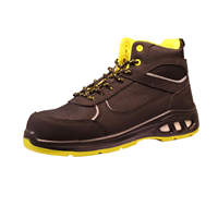 Chaussures de sécurité AOXIANG en acier anti-statique et anti-choc, tige en cuir microfibre, semelle intermédiaire en PU, semelle extérieure en maille, été