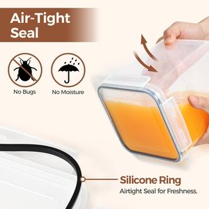 Set di 3 Grandi Coperchi Ermetici in Plastica per Contenitori di Farina e Zucchero da 5.2L/5.5Qt e 2.5L/2.6Qt, per Conservazione Alimenti - Product Image 5