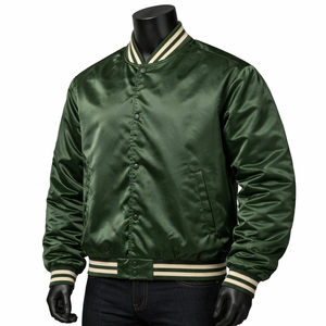 Hot Selling <b>Men's</b> Satin <b>Jacket</b> <b>Long</b> Lasting Best Quality <b>Men's</b> Baseball <b>Jacket</b> Custom Varsity <b>Jacket</b> OEM Unisex Bomber <b>Jacket</b> - Product Image 3