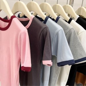 Camiseta Corta de Algodón 100% Personalizada para Mujer, con Estampado y Cuello Redondo - Product Image 4