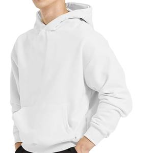 Logo Bangladesh Factory Direct Wholesale Men's Hoodie Plain Dyed Fabric Activewear Urban Trend High Quality Fleece Hoodie Up - Product Image 1