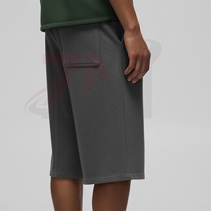 กางเกงขาสั้นออกกำลังกายผู้ชายผ้าโพลีเอสเตอร์/คอตตอนเนื้อแน่น ขายดี แต่งหน้าอกด้วยผ้าแบบกำหนดเอง พิมพ์โลโก้ได้ เป็นมิตรกับสิ่งแวดล้อม - Product Image 5