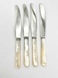 Ensemble de couteaux à beurre en acier inoxydable avec manche en ivoire, 4 pièces, couverts de cuisine, lame à bord droit - Product Image 6