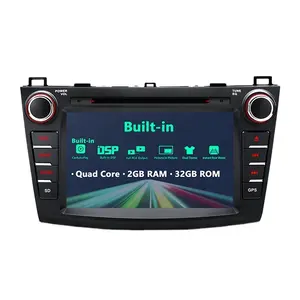 XTRONS 8 "2din Android 12 Sistema multimedia del coche reproductor de dvd para Mazda 3 2010-2013 soporte WiFi/4G/DSP