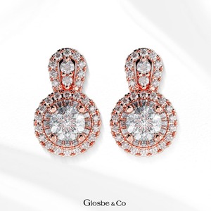 Nouvelles Boucles d'Oreilles Clous en Argent Sterling et Moissanite 5mm Glosbe & Co, Design 2026, Personnalisables OEM/ODM, Bijoux pour Femme - Product Image 4