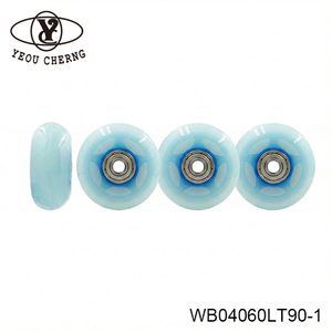 Bac de rangement pour placard en PU bleu ciel avec roulettes résistantes à l'usure - Product Image 4