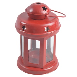 Atractivo Portavelas de Hierro de Color Rosa para Jardín y Hogar, Decoración Navideña, Farol Colgante, Artículo Decorativo - Product Image 3