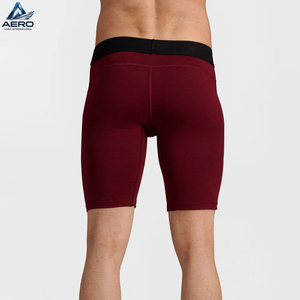 2026 Maroon Black Color Good Supplier Make Your Own Soft Stretchy And Supportive Fabric <b>Compression</b> <b>Shorts</b> For <b>Men</b> Wear - Product Image 5