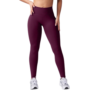 Vêtements de sport personnalisés avec logo, poches latérales, taille mi-haute, tenue de sport non transparente, faible MOQ, vente en gros, vêtements de yoga athlétiques pour femmes - Product Image 1