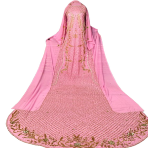 La tradition intemporelle : Dernière collection de robes de mariée somaliennes somptueuses avec des pierres de haute qualité et un tissu en satin de soie - Product Image 4
