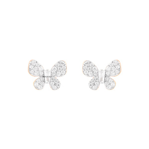 Pendientes de Oro Rosa con Diamantes, Corte Baguette, Diamantes de Laboratorio, Joyería Clásica para Mujer, Oro 18K 14K 10K, Plata 925 935 - Product Image 2
