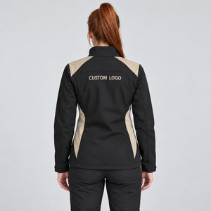 <b>Women</b> Softshell <b>Jackets</b> Custom <b>Embroidered</b> Logo Lightweight Outdoor Full Zip Long Sleeve Casual Teamwear Wholesale OEM Outerwear - Product Image 2