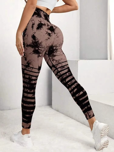Pantalones de Yoga para Mujer al por Mayor con Logotipo Personalizado, Ropa Deportiva sin Costuras, Leggings de Yoga Ajustados, Elásticos y con Cintura Elástica Acanalada para Fitness - Product Image 2