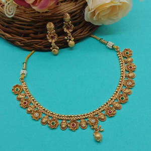 Ensemble de colliers plaqués or pierre Pota 10581199PGR - Product Image 1