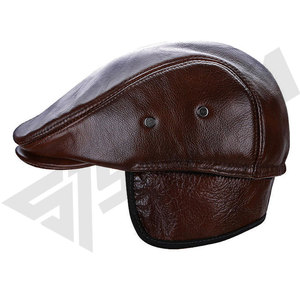 Wholesale Unisex Leather or PU Leather Waterproof Baseball <b>Caps</b> Winter Sports Fashion - Product Image 2