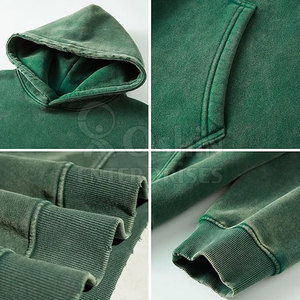 เสื้อฮู้ดดี้ผู้ชายแบบใหม่ขายดีที่สุด ล้างสีแบบแอซิดวอช MOQ ต่ำ ขายส่ง เสื้อฮู้ดดี้ผู้ชายแบบล้างสีแบบแอซิดวอชสำหรับขาย - Product Image 6