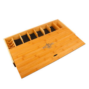 IKZARSA Boîte de rangement professionnelle en bois de Nanmu de haute qualité pour tondeuses à cheveux - Organisateur de barbier haut de gamme pour ciseaux et peignes - Product Image 2