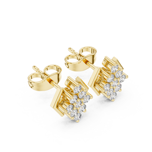 Pendientes de flor de trébol de cuatro hojas de moissanita con incrustaciones de plata 925 para mujer, regalos de compromiso de boda y cumpleaños - Product Image 6