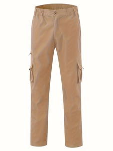 Pantalon cargo décontracté pour homme, séchage rapide, coupe ample, polyester, style tendance, plusieurs poches, 4 saisons - Product Image 1