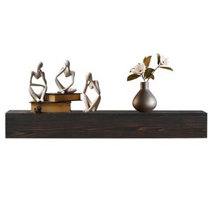48\" Rustic Wood Floating <b>Shelf</b> <b>Wall</b> <b>Mounted</b> Fireplace Mantel for Home Decor - Product Image 1
