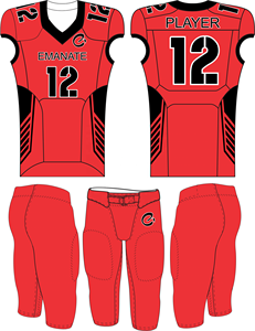 Uniformes de Fútbol Americano Personalizados para Adultos, Transpirables, Tallas Grandes, Manga Corta, Cuello en V, Logotipo Frontal en Tela Twill para Hombre - Product Image 2