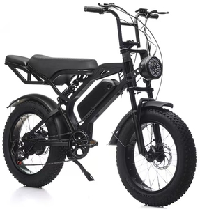 Vélo électrique rétro style neige avec pneus larges 20*4 pouces, batterie lithium 48V 10Ah, double suspension, freins à disque doubles - Product Image 3