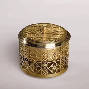 mesh pattern lid silver casserole pot <b>server</b> premium <b>food</b> warmers and casseroles kitchen dining stainless steel container luxury - Product Image 2