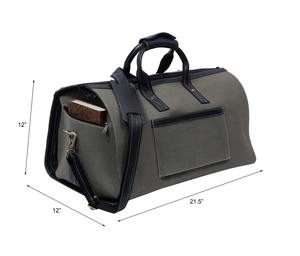 Bolsa de Viaje Impermeable de Lona y Cuero con Cierre, Proveedor OEM, Bolsa de Fin de Semana, Equipaje de Mano con Gran Capacidad LCTB-0069 - Product Image 3