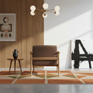 Sillón Alex de Diseño Moderno, Estructura de Madera de Teca Sólida, Silla de Descanso con Respaldo de Ala en Cuero PU, Mueble para Sala de Estar, Dormitorio u Hotel - Product Image 4