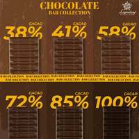 Barra de Chocolate Agridulce 85% Sin Azúcar, Chocolate Negro Sólido de Alta Calidad para Regalos en Caja Personalizada
